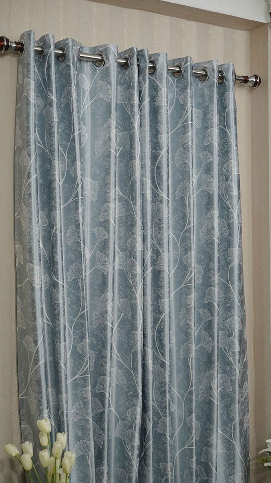 Blue Floral Design- 1 Piece