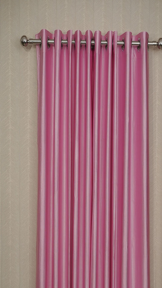 Branded Pink Colour Crush Fabric Semi-Blackout Curtains Soft | Elegant | Bestseller