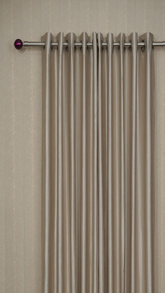 Branded Ivory White Colour Crush Fabric Semi-Blackout Curtains Elegant | Minimal | Bestseller