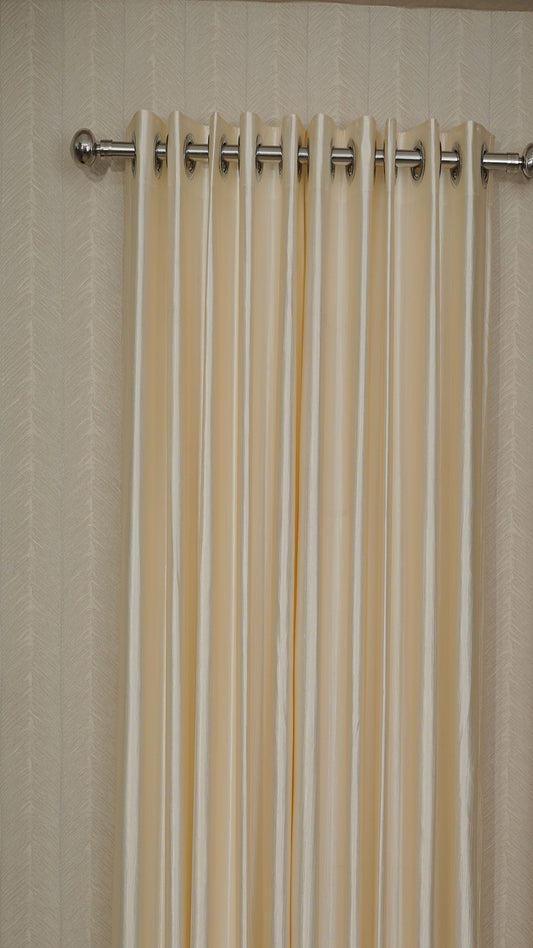 Branded Cream Colour Crush Fabric Semi-Blackout Curtains Soft | Elegant | Bestseller