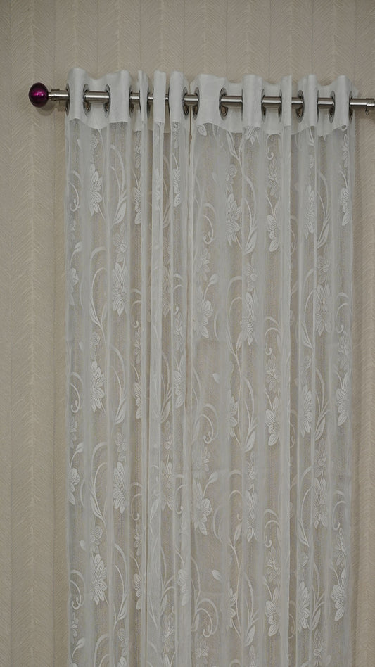 🪟 White Sheer Curtains – Soft Warm Light Filtering Light | Elegant | Bestseller