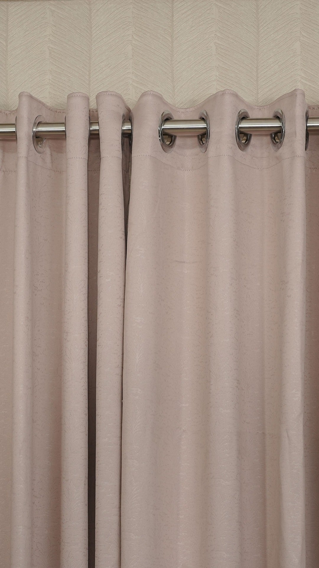 Rose goldColor Blackout Curtains with Embossed Design – Elegant, Functional &amp; Affordable Luxury