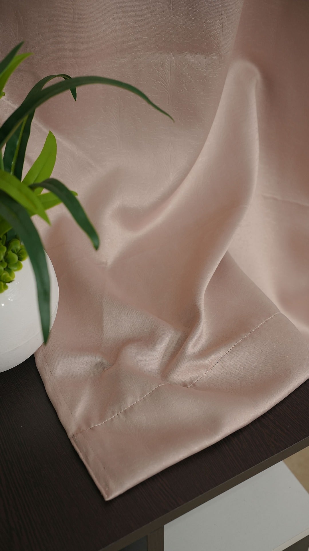 Rose goldColor Blackout Curtains with Embossed Design – Elegant, Functional &amp; Affordable Luxury