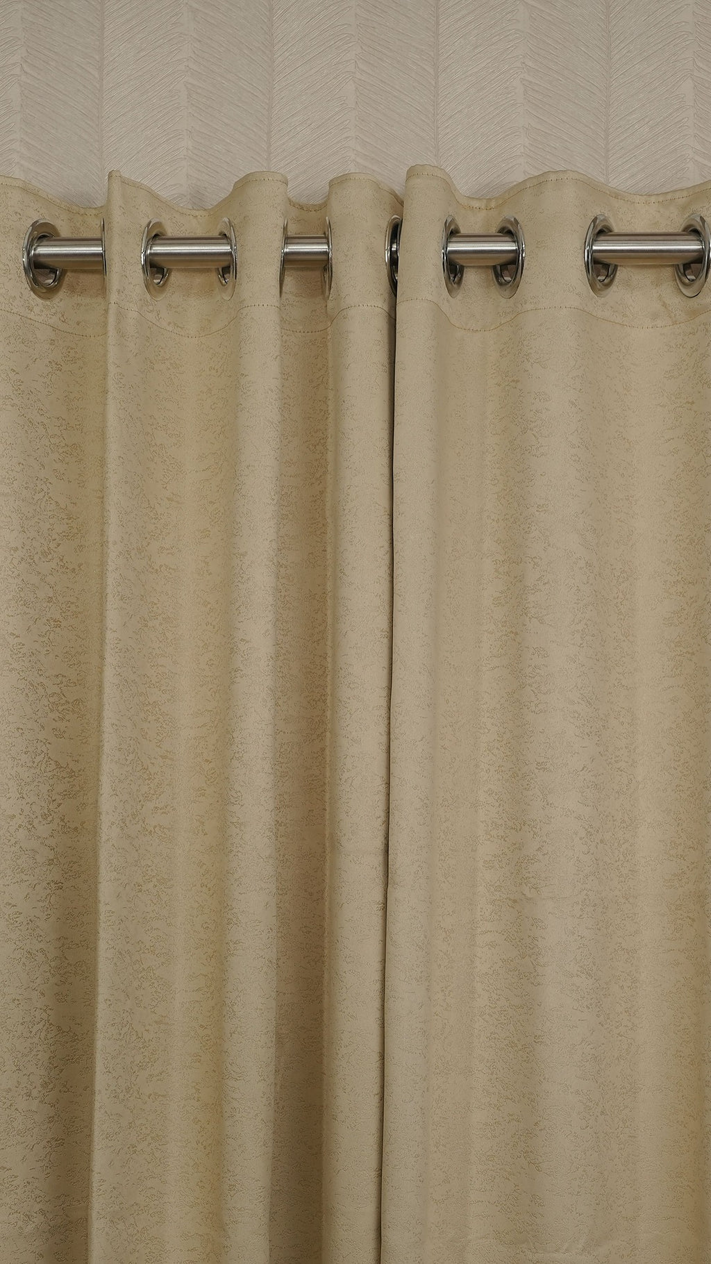Cream Blackout Curtains with Embossed Design – Elegant, Functional &amp; Affordable Luxury