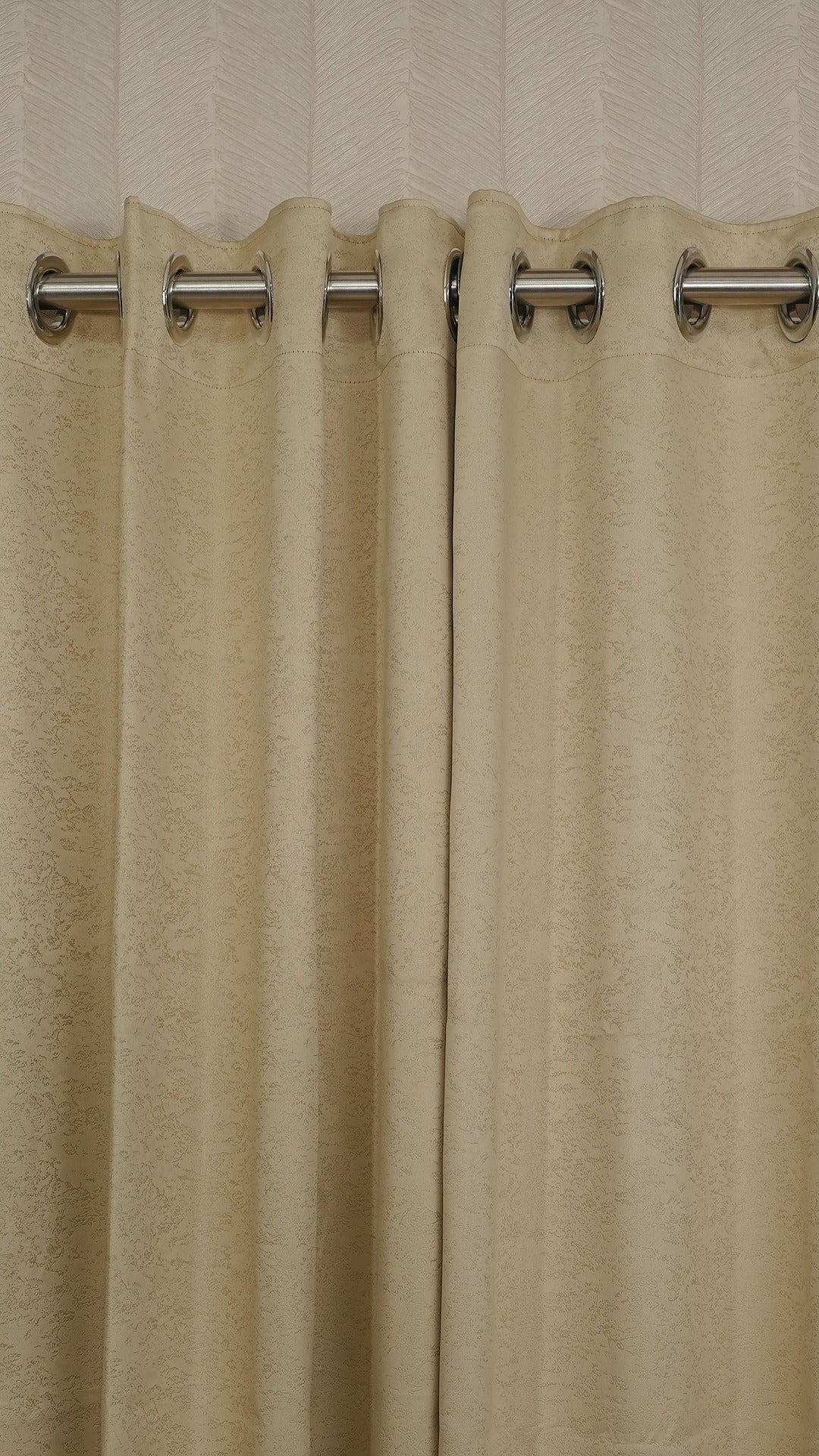 Cream Blackout Curtains with Embossed Design – Elegant, Functional &amp; Affordable Luxury