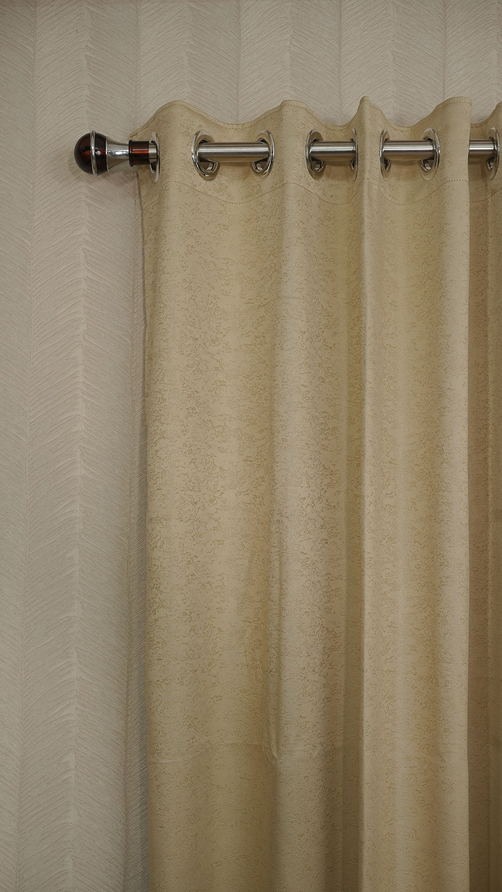 Cream Blackout Curtains with Embossed Design – Elegant, Functional &amp; Affordable Luxury
