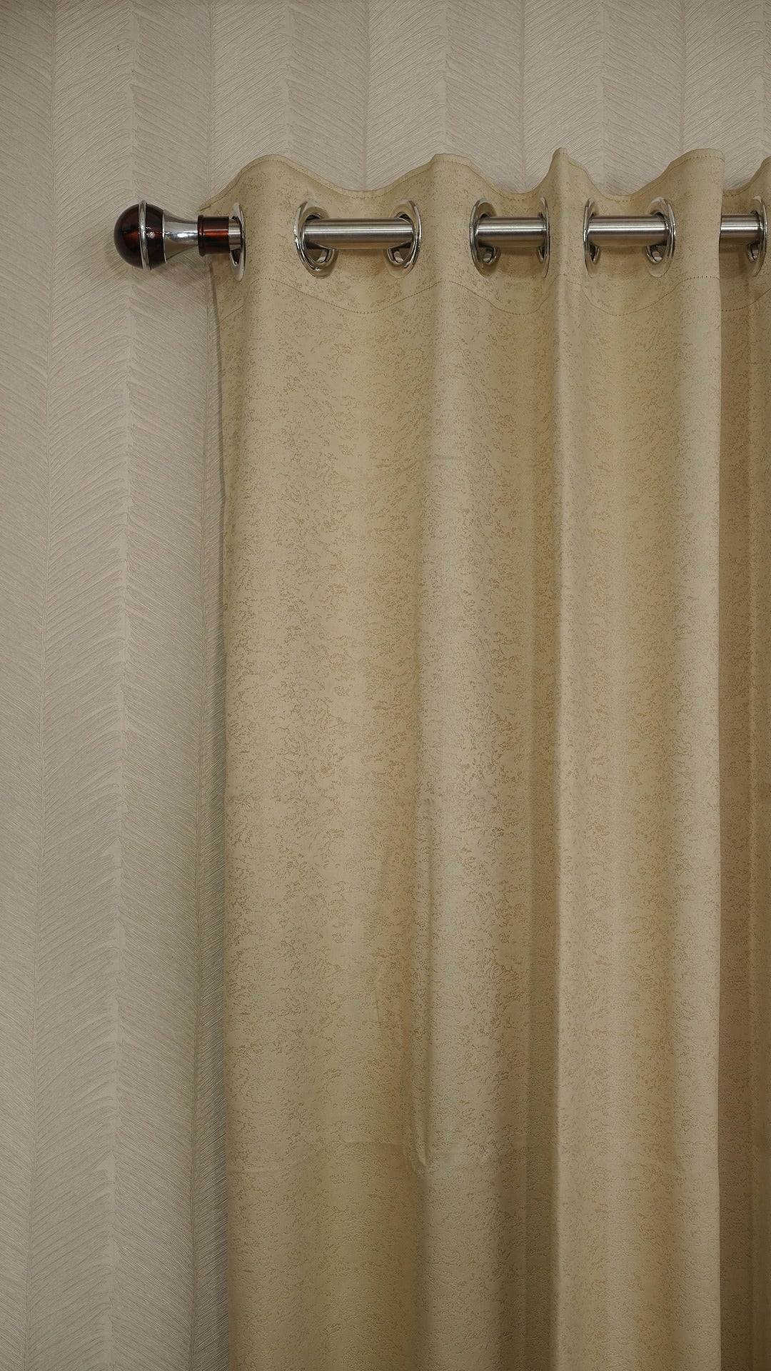 Cream Blackout Curtains with Embossed Design – Elegant, Functional &amp; Affordable Luxury