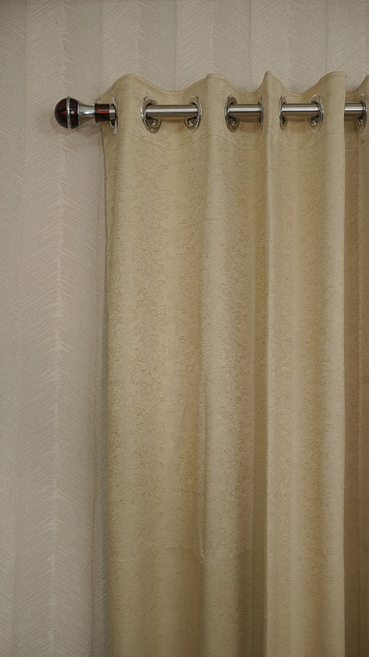 Cream Blackout Curtains with Embossed Design – Elegant, Functional &amp; Affordable Luxury