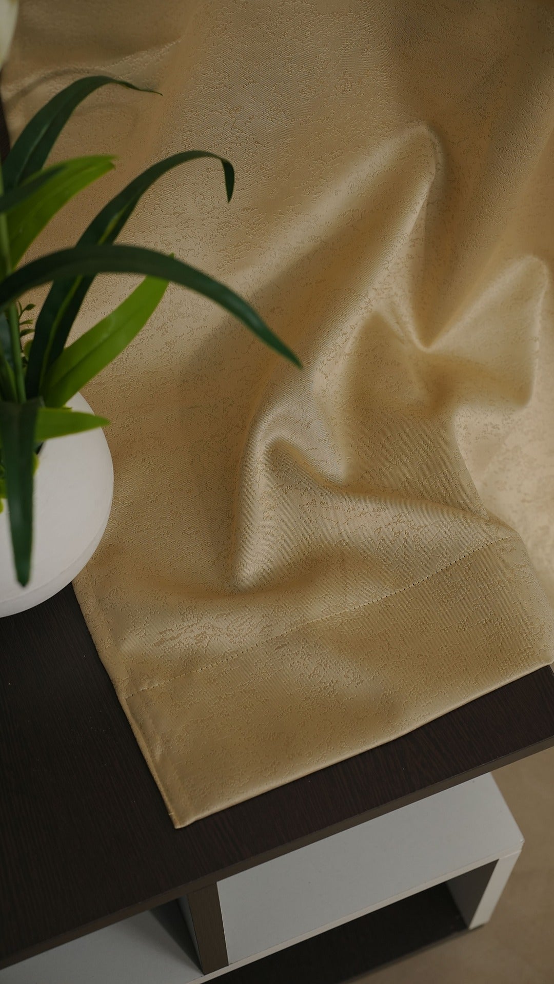Cream Blackout Curtains with Embossed Design – Elegant, Functional &amp; Affordable Luxury