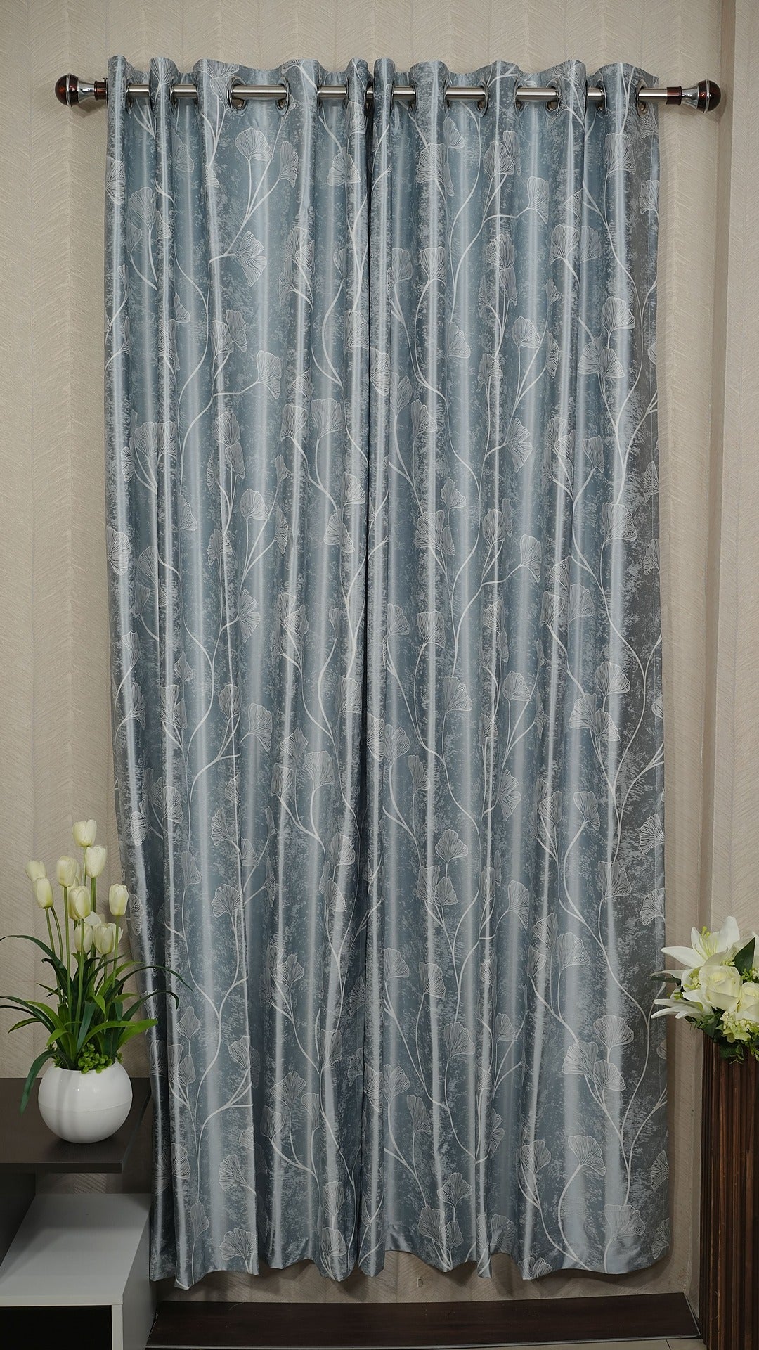 Blue Floral Design- 1 Piece