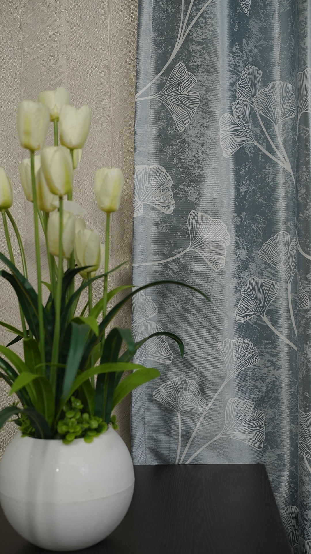 Blue Floral Design- 1 Piece