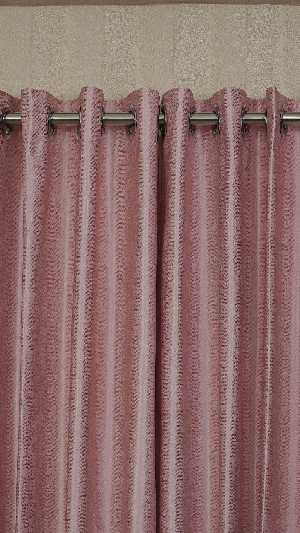 Pink Color Blackout Curtains with Embossed Design – Elegant, Functional & Affordable Luxury