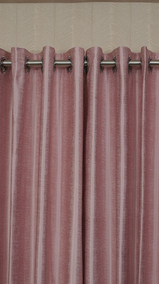Pink Color Blackout Curtains with Embossed Design – Elegant, Functional & Affordable Luxury