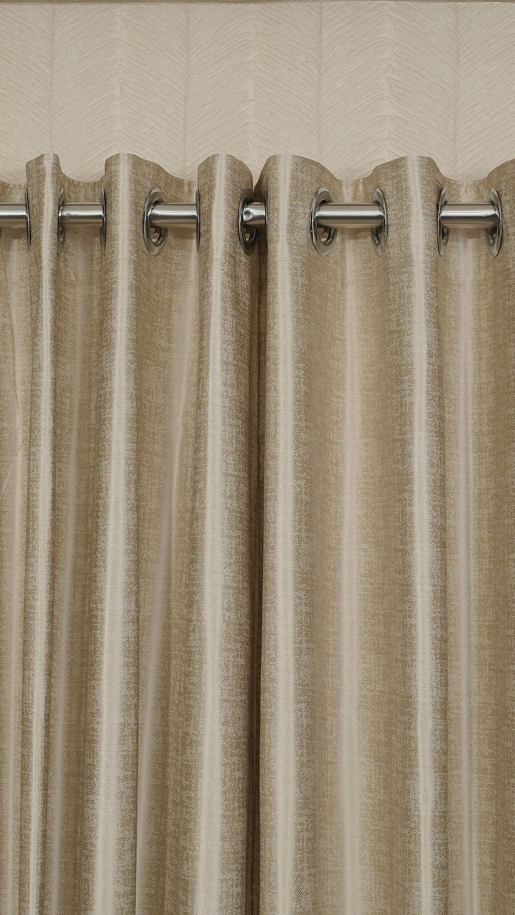 Beige Color Blackout Curtains with Embossed Design – Elegant, Functional & Affordable Luxury