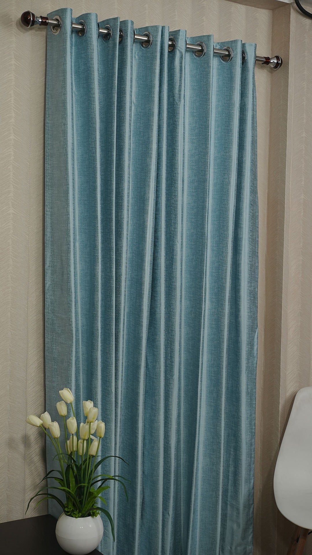 Texture Design Readymade Semi Blackout Curtain – Stylish Light Control &amp; Privacy