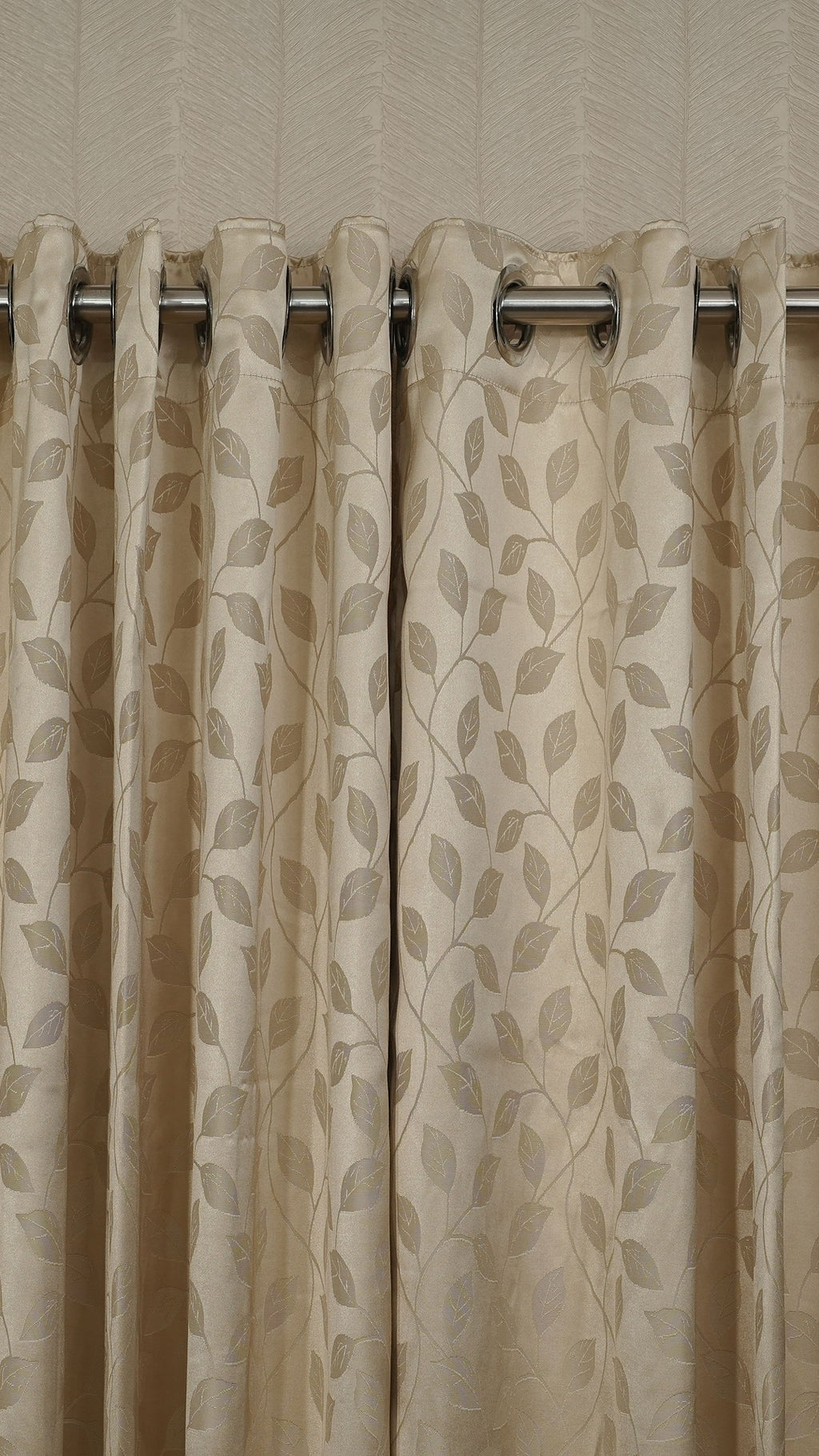 Premium  Gold leaf Design Readymade Curtains – Elegant, Fresh &amp; Timeless