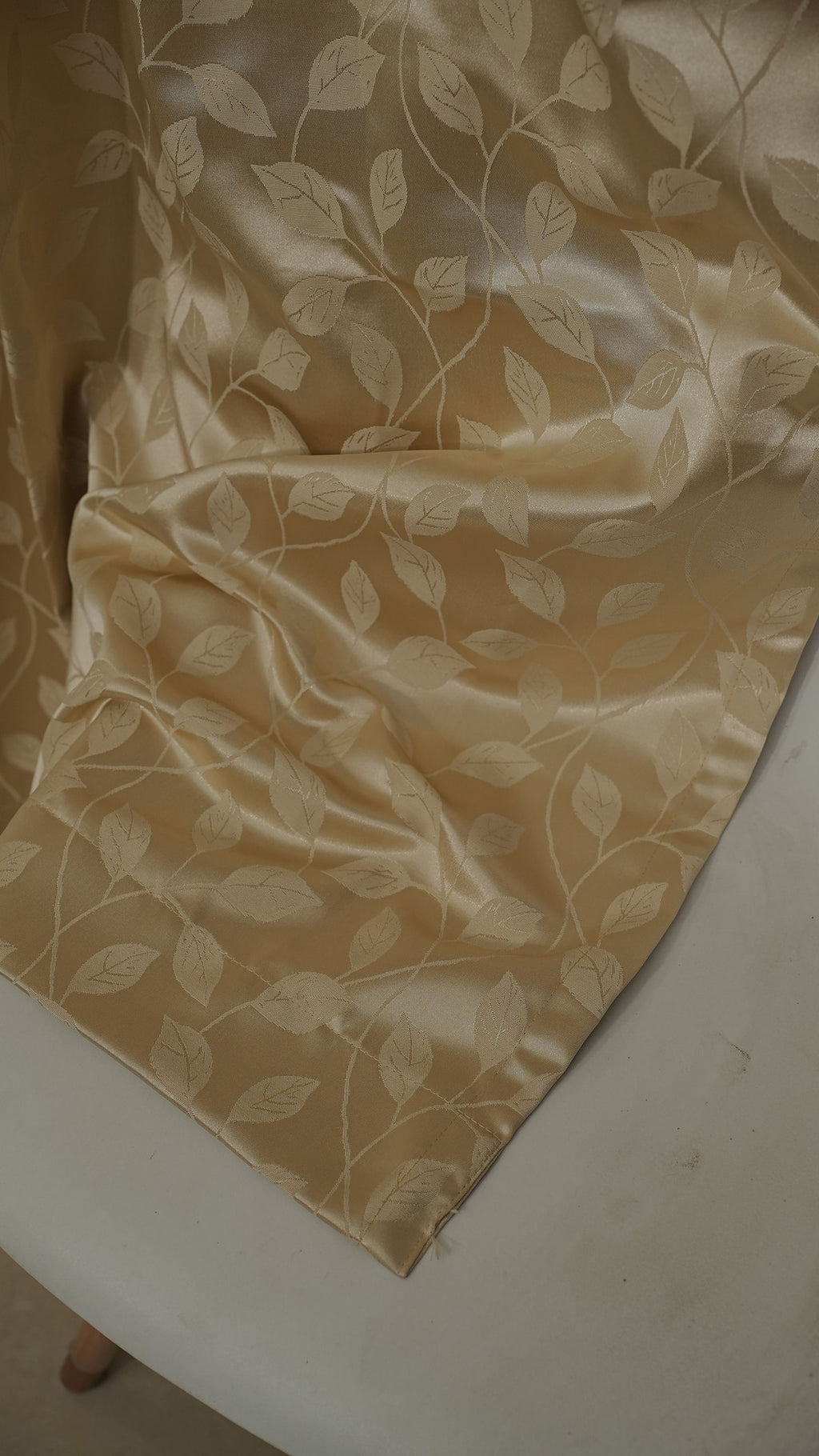 Premium  Gold leaf Design Readymade Curtains – Elegant, Fresh &amp; Timeless