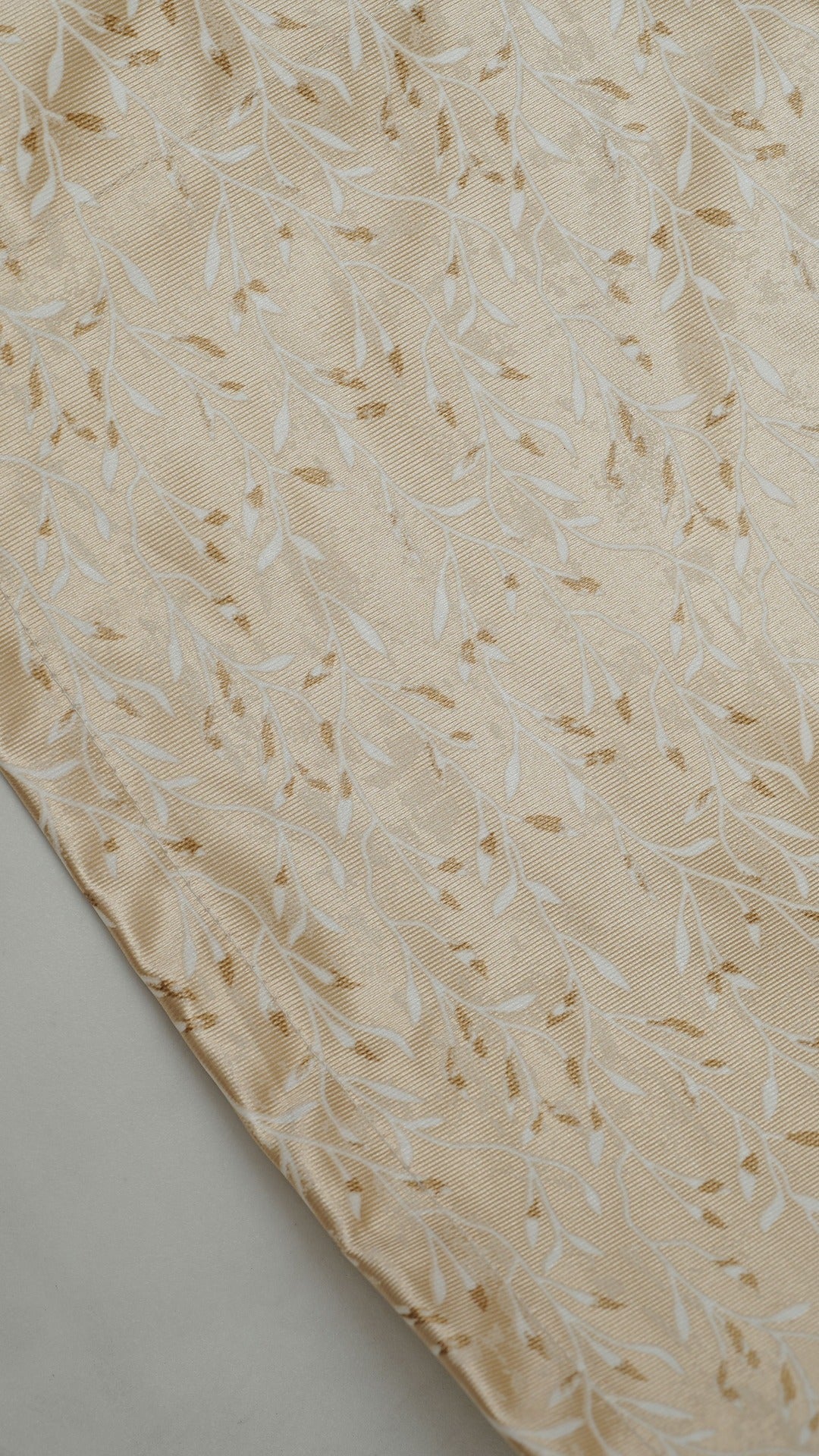 Jacquard Design Golden Color  Curtains – Elegant & Affordable Luxury for Your Home- 1 Piece