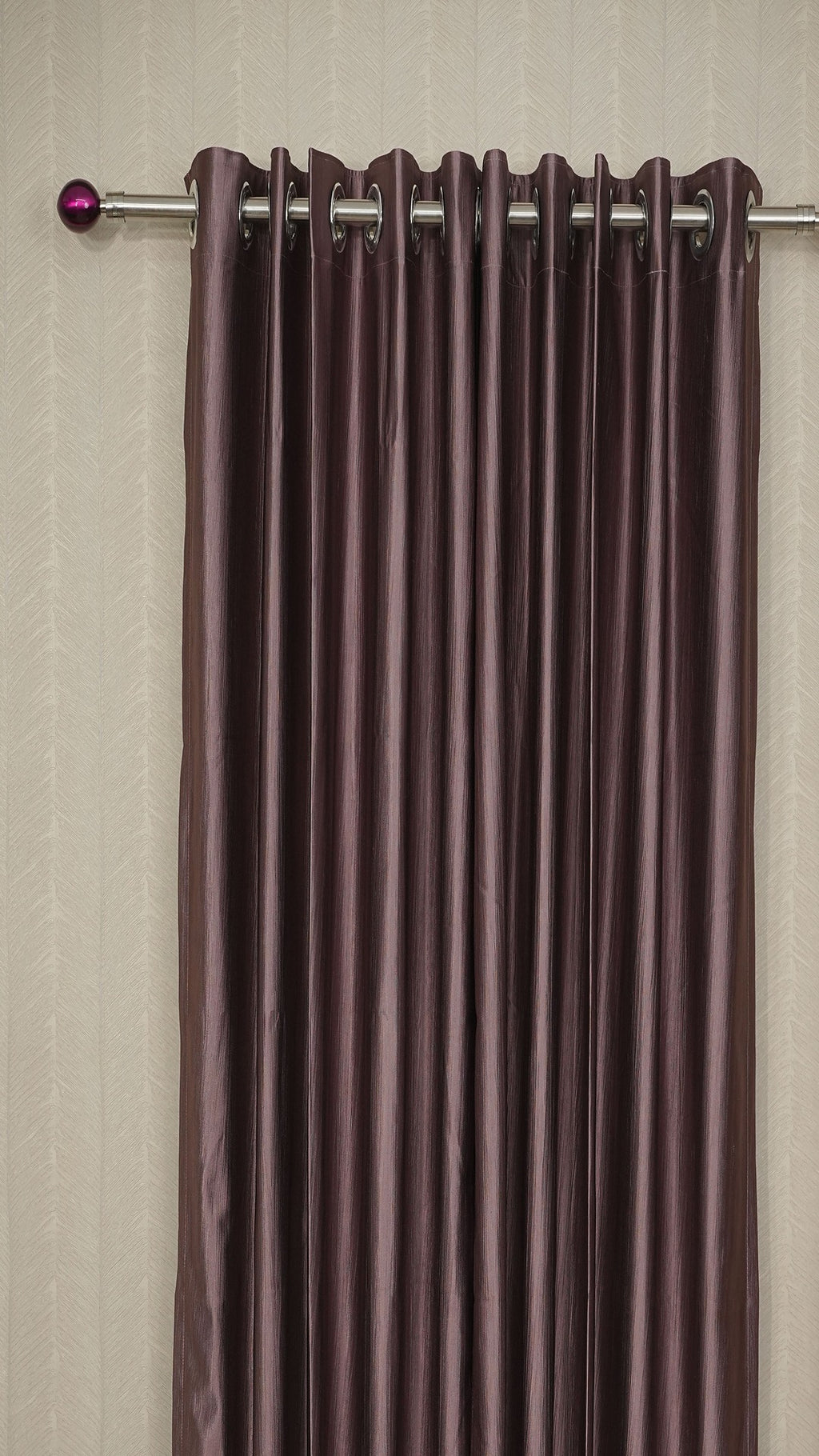 Branded Purple Colour Crush Fabric Semi-Blackout Curtains  Royal | Elegant | Bestseller