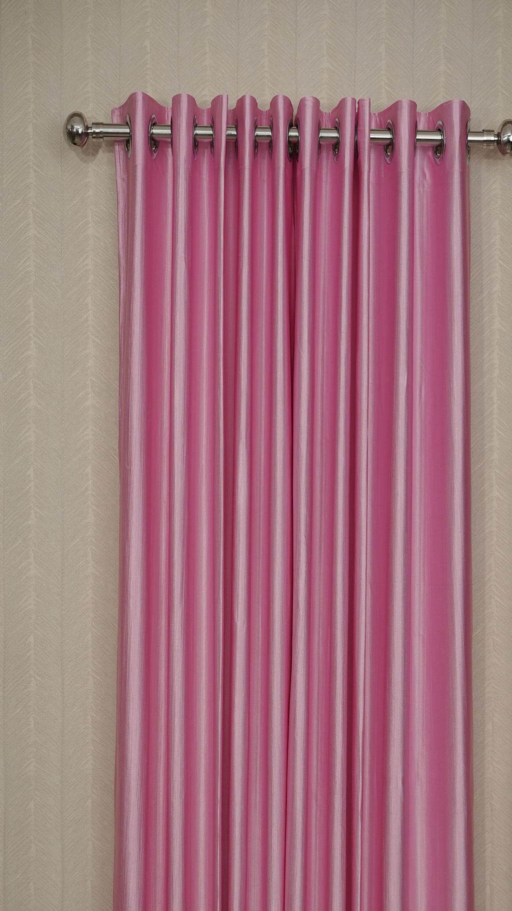 Branded Pink Colour Crush Fabric Semi-Blackout Curtains  Soft | Elegant | Bestseller