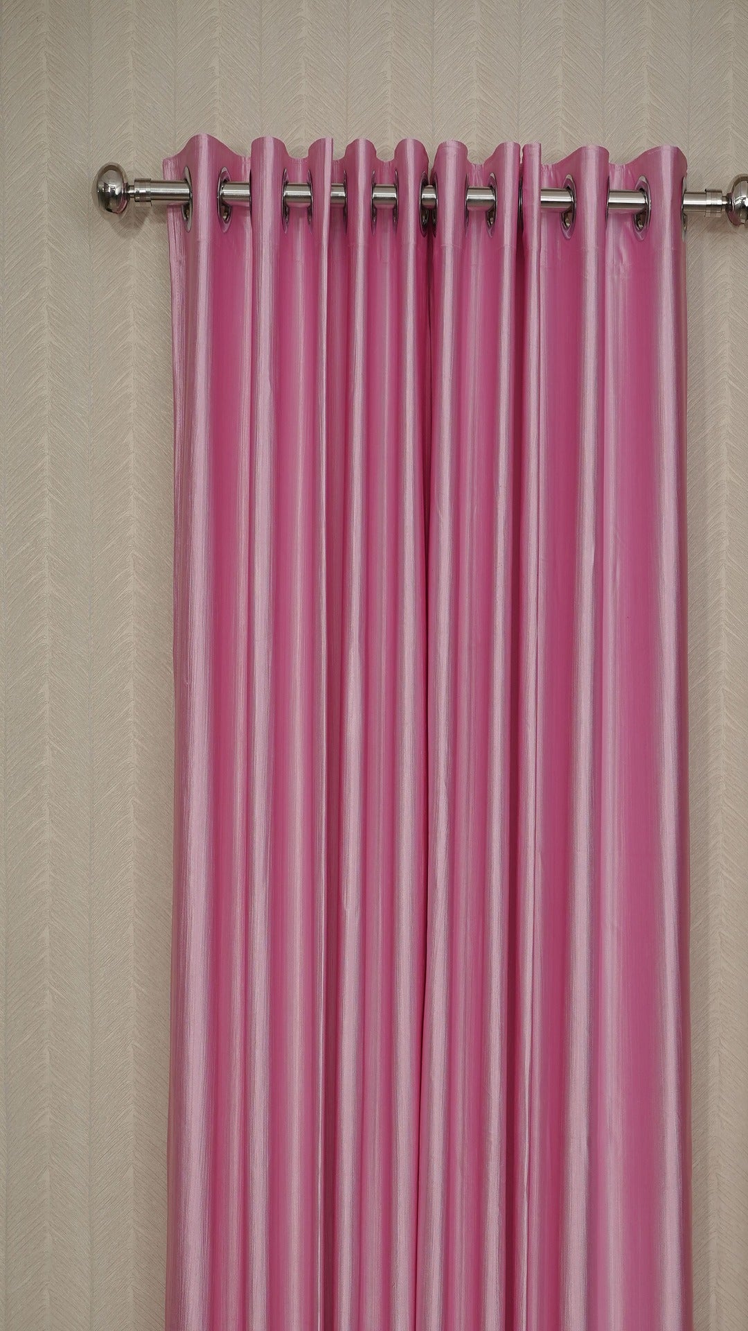 Branded Pink Colour Crush Fabric Semi-Blackout Curtains  Soft | Elegant | Bestseller