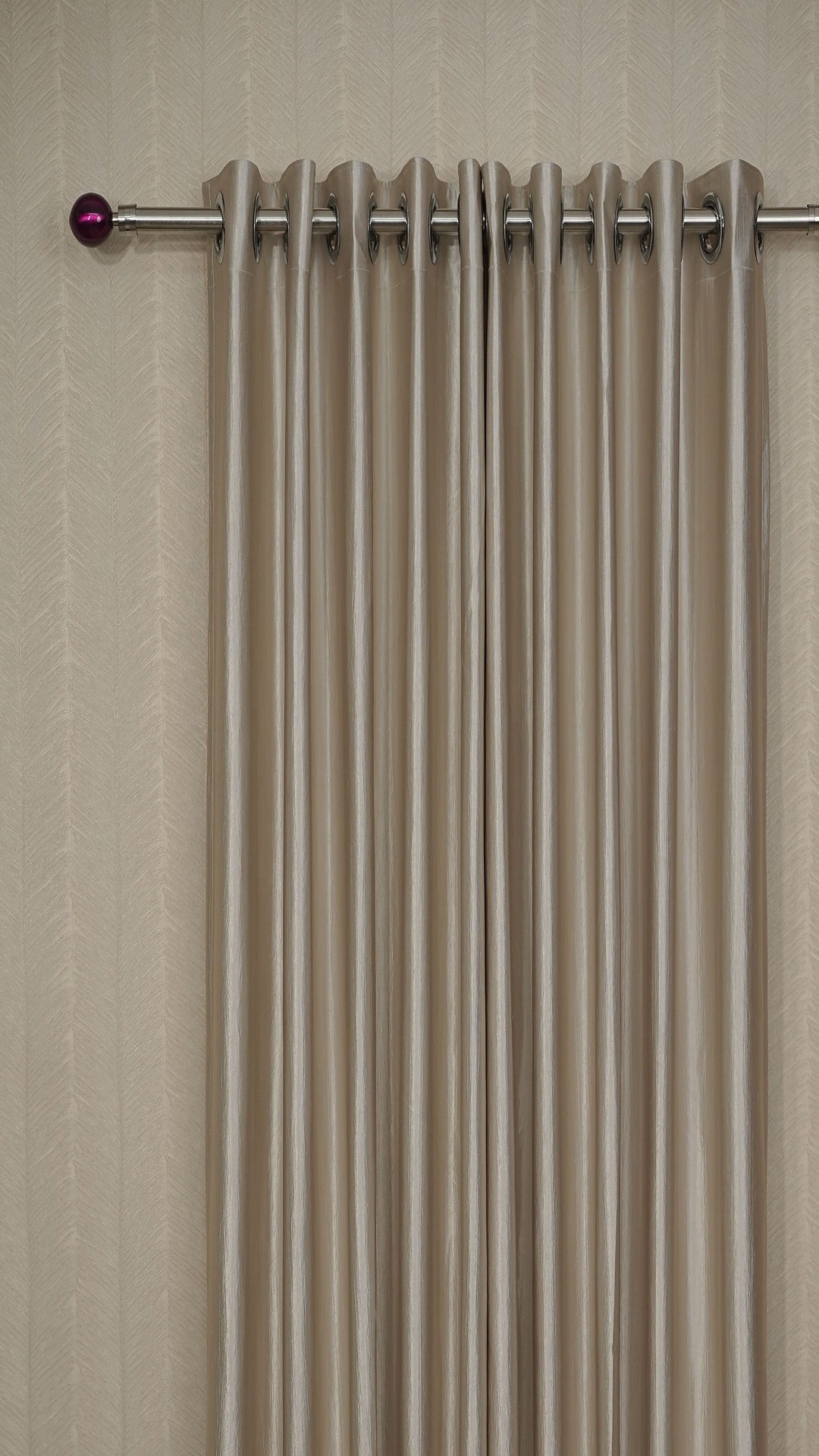Branded Ivory White Colour Crush Fabric Semi-Blackout Curtains  Elegant | Minimal | Bestseller