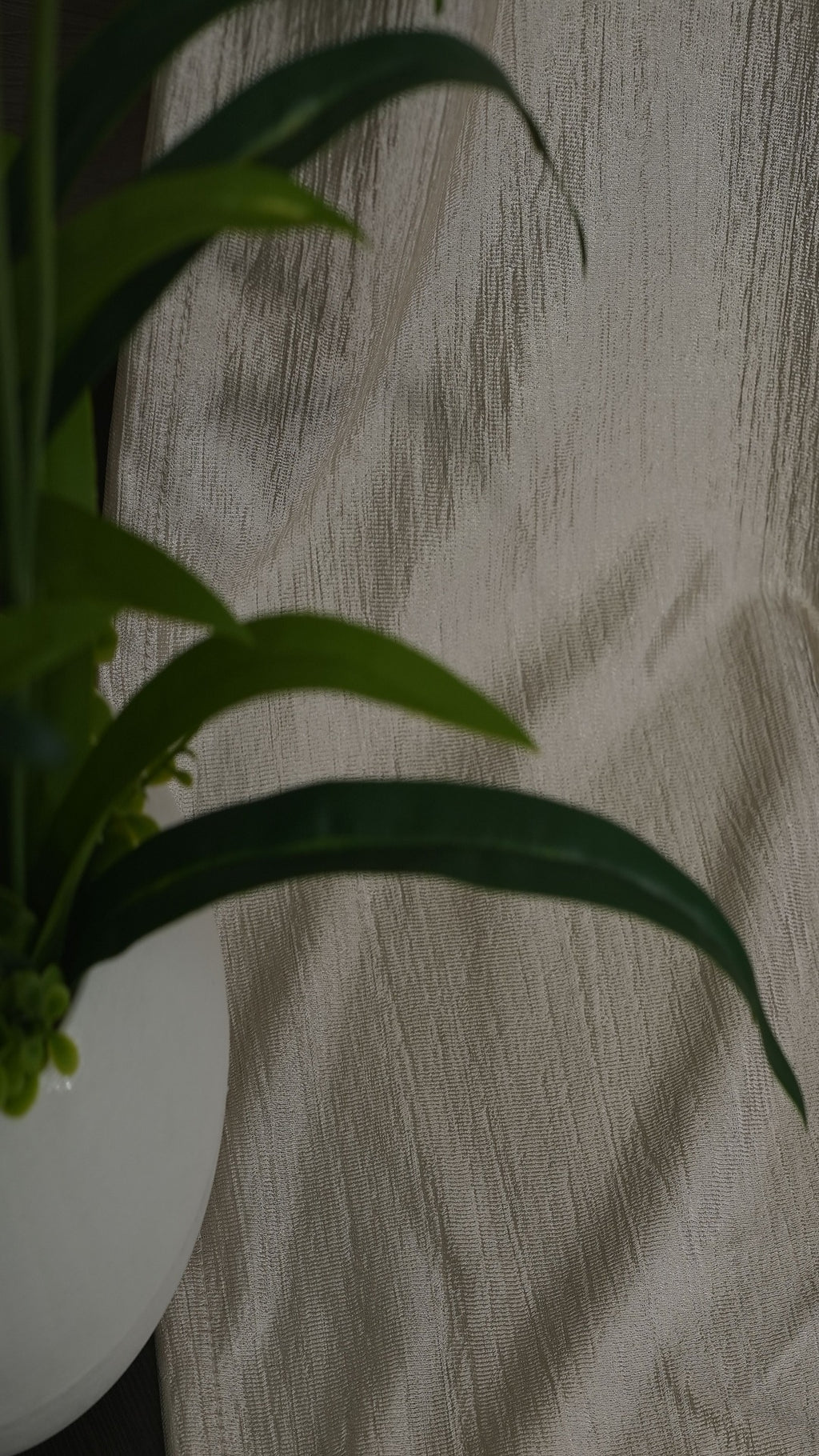 Branded Ivory White Colour Crush Fabric Semi-Blackout Curtains  Elegant | Minimal | Bestseller