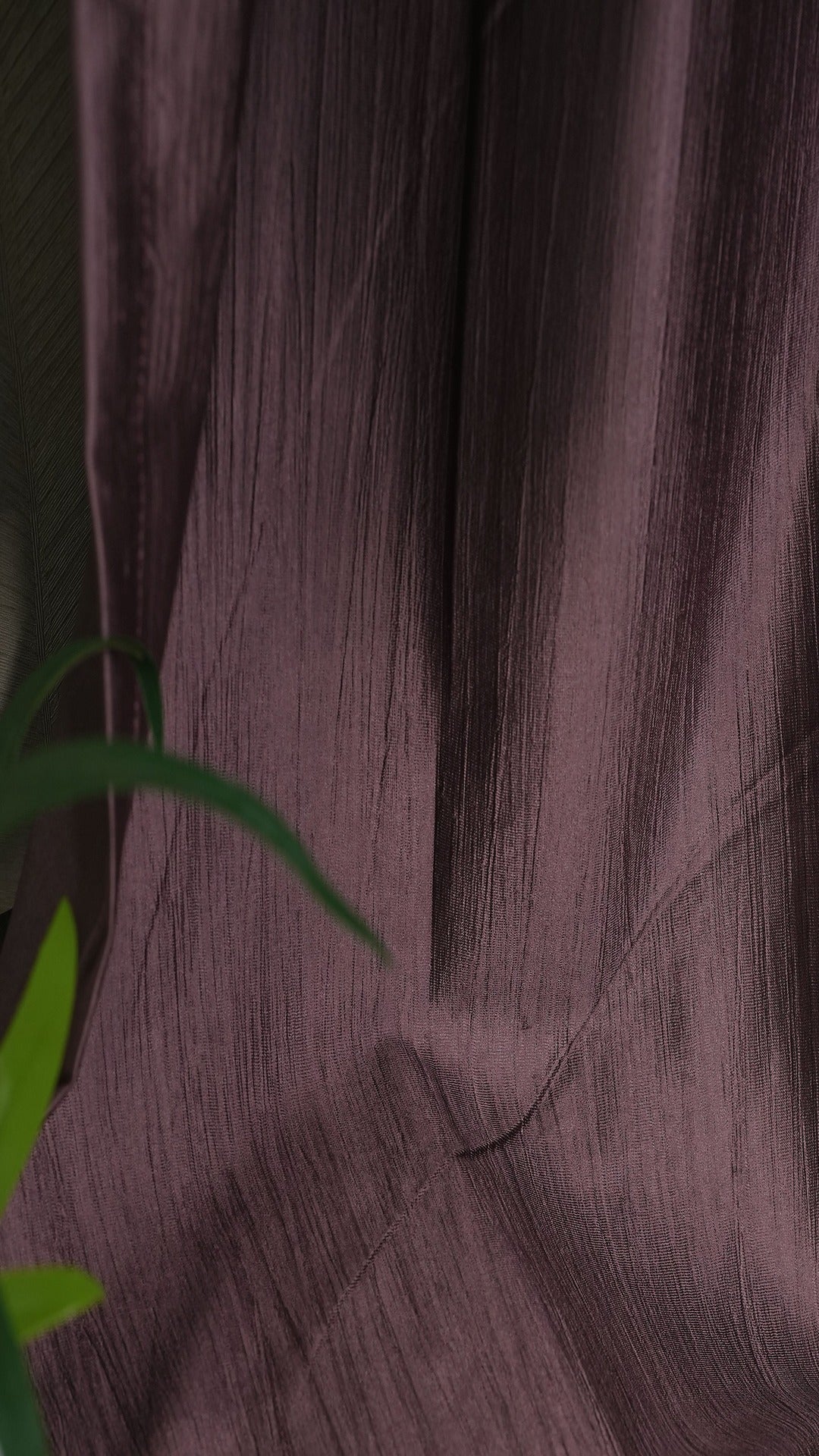 Branded Dark Lavender Colour Crush Fabric Semi-Blackout Curtains  Elegant | Soothing | Bestseller