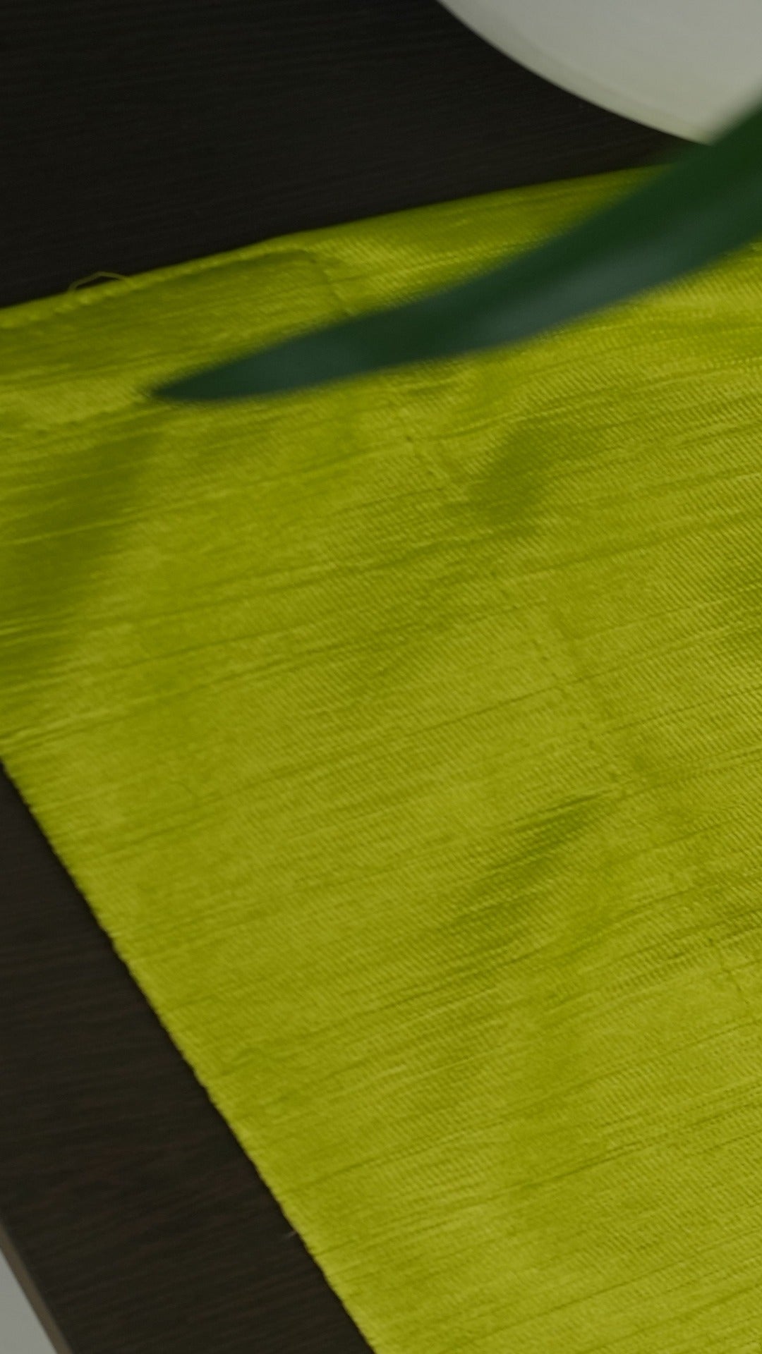 Branded Lime Green Colour Crush Fabric Semi-Blackout Curtains  Fresh | Vibrant | Bestseller