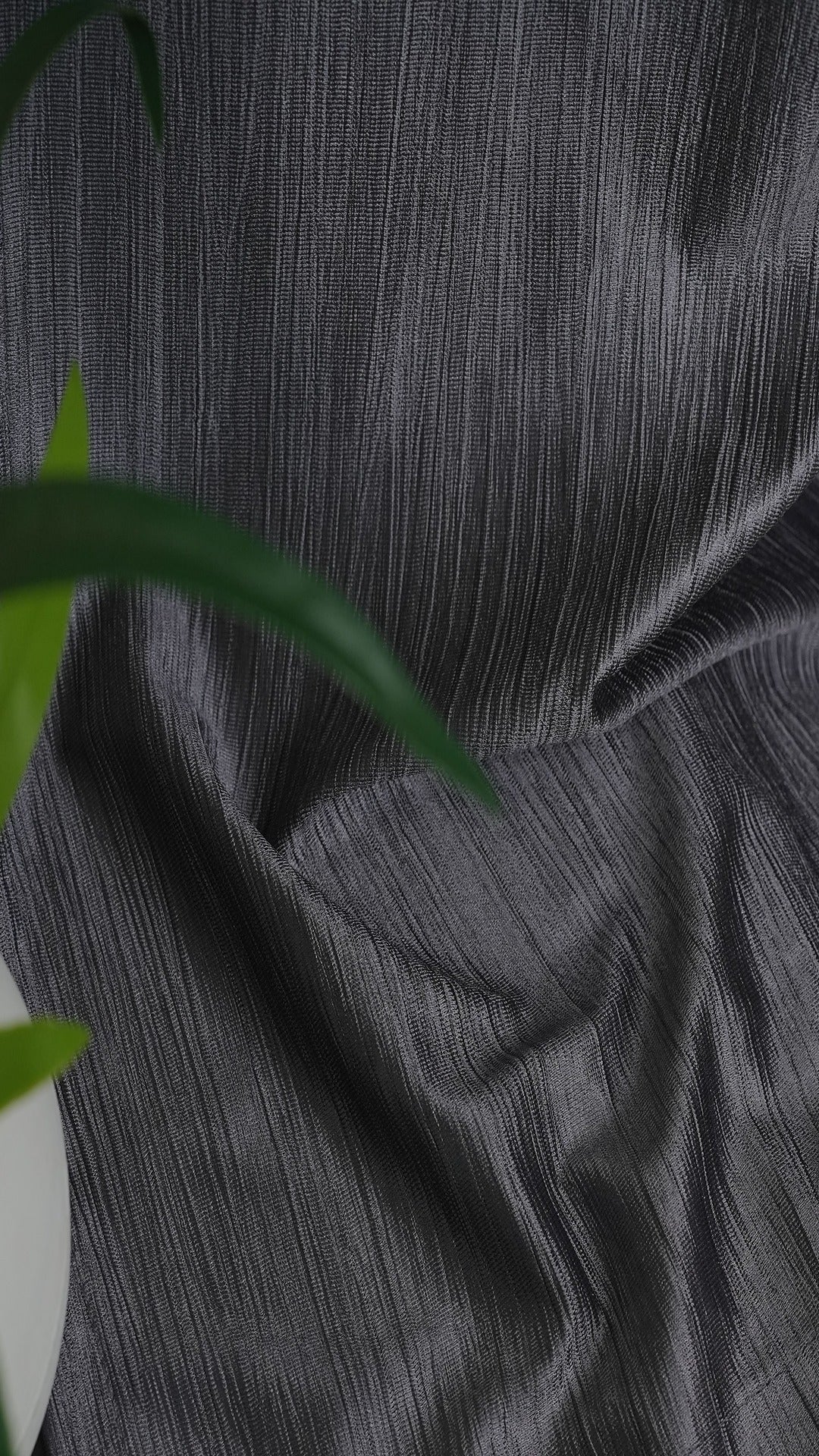 Branded Slate Grey Colour Crush Fabric Semi-Blackout Curtains  Modern | Premium | Bestseller