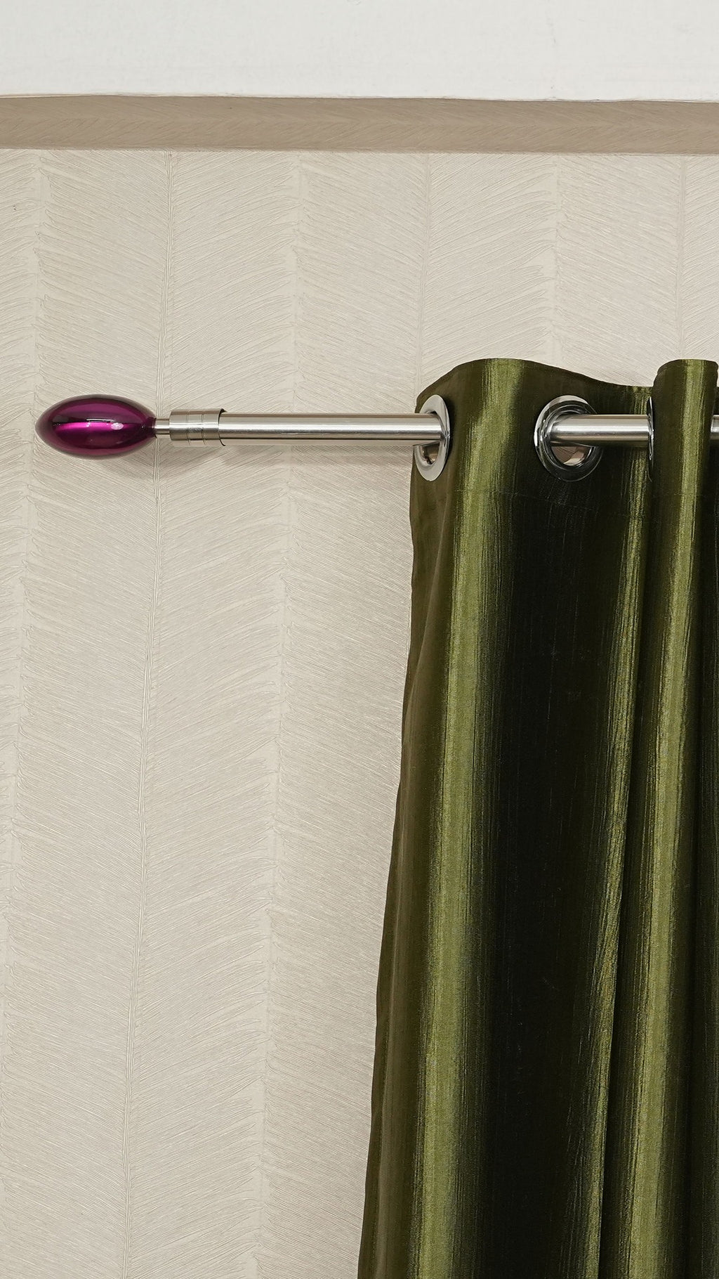 Branded Dark Olive Green Colour Crush Fabric Semi-Blackout Curtains  Earthy | Elegant | Bestseller