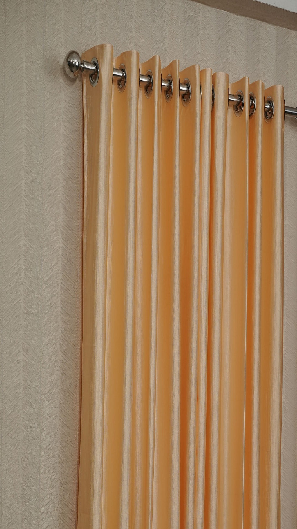 🪟 Branded Dark Cream Colour Crush Fabric Semi-Blackout Curtains  Warm | Elegant | Bestseller