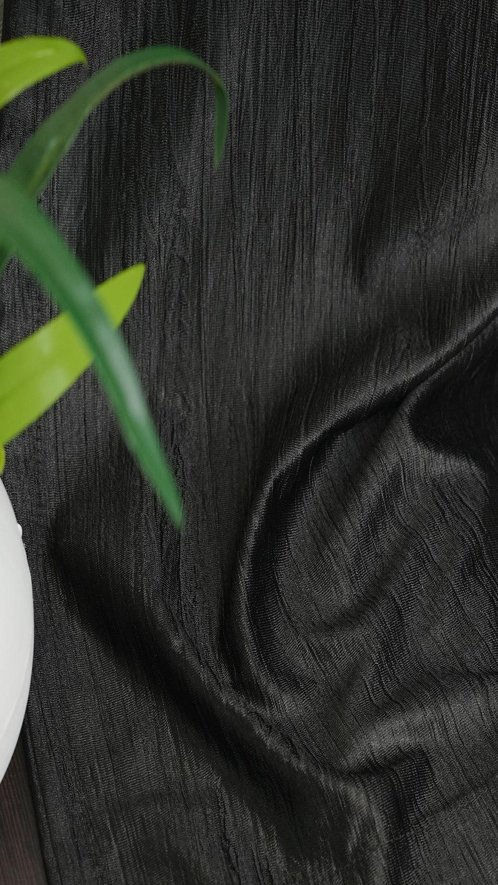 🪟 Branded Black Colour Crush Fabric Semi-Blackout Curtains  Premium | Stylish | Salon Favourite | Bestseller