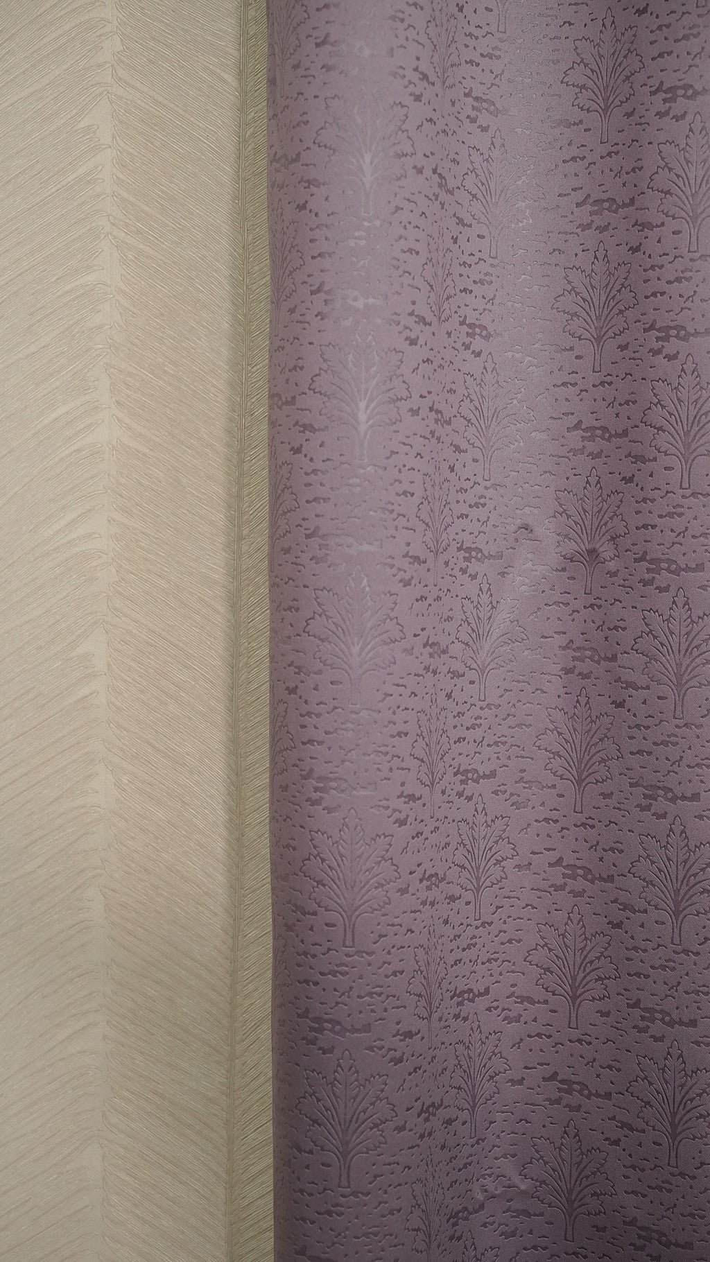 Lavender Color Blackout Curtains with Embossed Design – Elegant, Functional & Affordable Luxury
