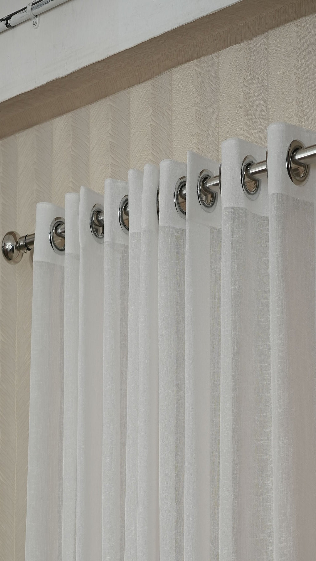 🪟  Plain White Sheer Curtains – Soft Light Filtering  Minimal | Airy | Bestseller
