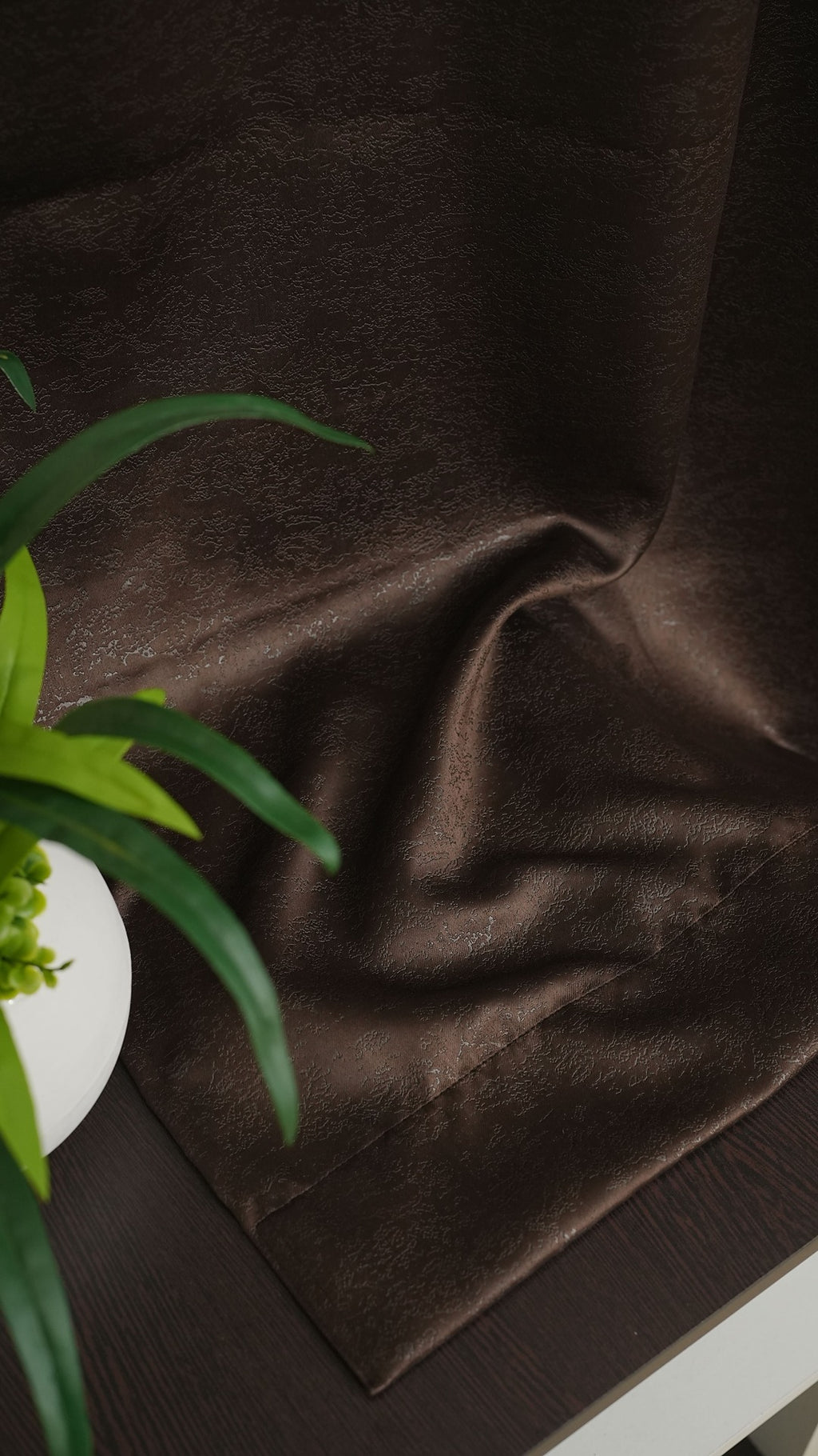 Coffee Brown Color Blackout Curtains with Embossed Design – Elegant, Functional &amp; Affordable Luxury