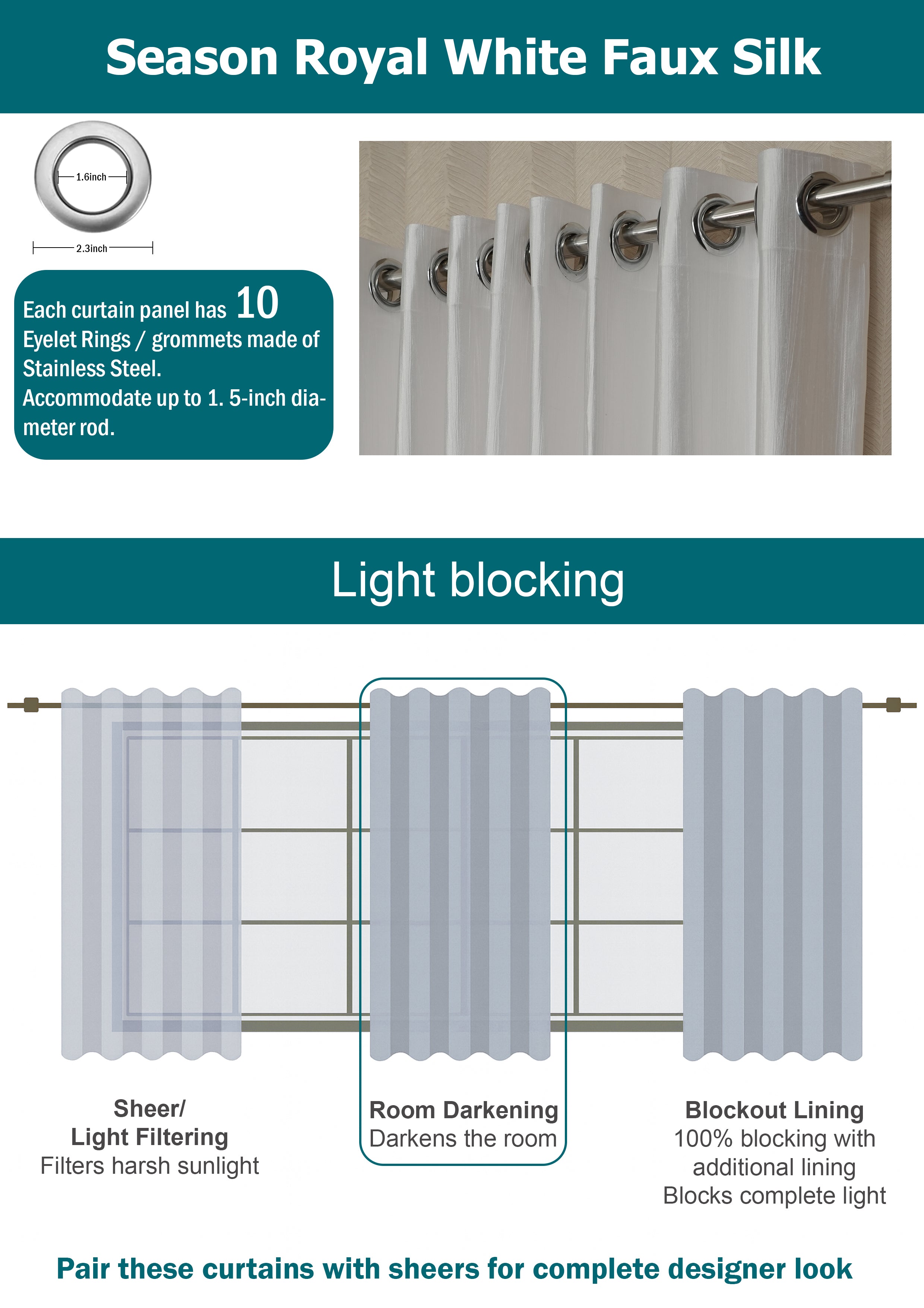 Branded Royal White Colour Crush Fabric Semi-Blackout Curtains  Elegant | Luxurious | Bestseller