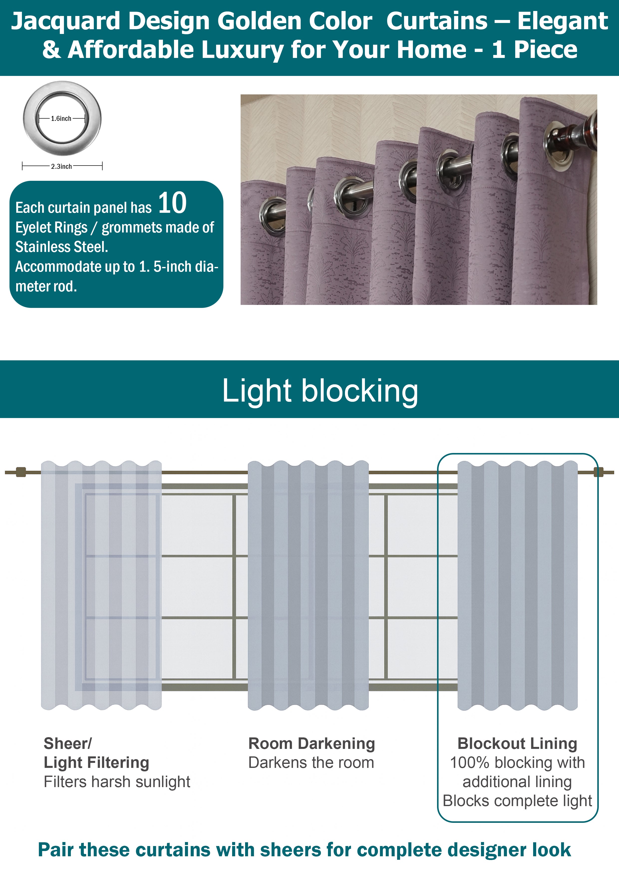 Lavender Color Blackout Curtains with Embossed Design – Elegant, Functional & Affordable Luxury