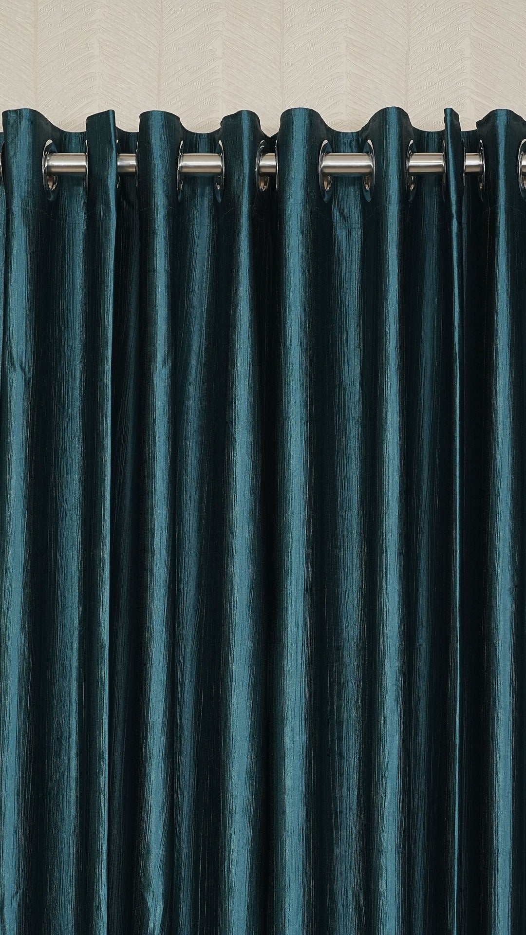 Sea Green Curtains for Living Room | Crush Fabric Semi-Blackout